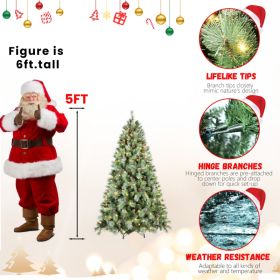 PVC Christmas Tree, Christmas Decorations (Option: 5ft)